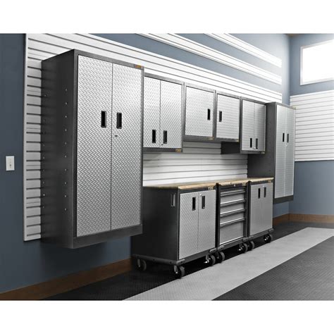 ready to assemble steel garage cabinet|pre assembled garage storage cabinets.